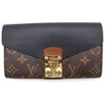 Louis Vuitton Monogram Portefeuille Pallas Wallet Brown Black