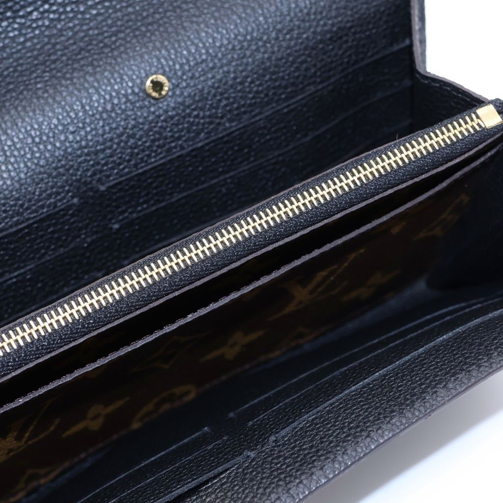Louis Vuitton Monogram Portefeuille Pallas Wallet Brown Black — view 4
