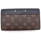 Louis Vuitton Monogram Portefeuille Pallas Wallet Brown Black — view 2