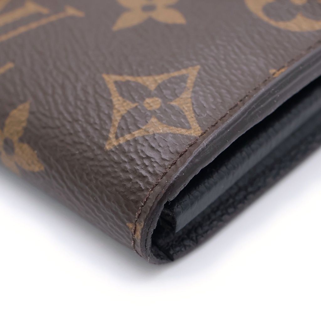 Louis Vuitton Monogram Portefeuille Pallas Wallet Brown Black — view 5