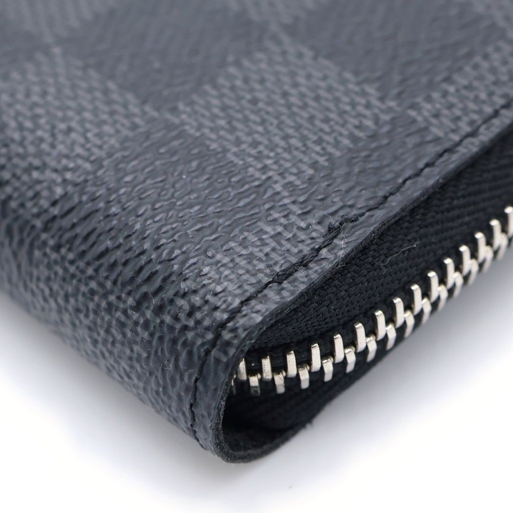 Louis Vuitton Damier Zippy Wallet Zip Around Black — view 5