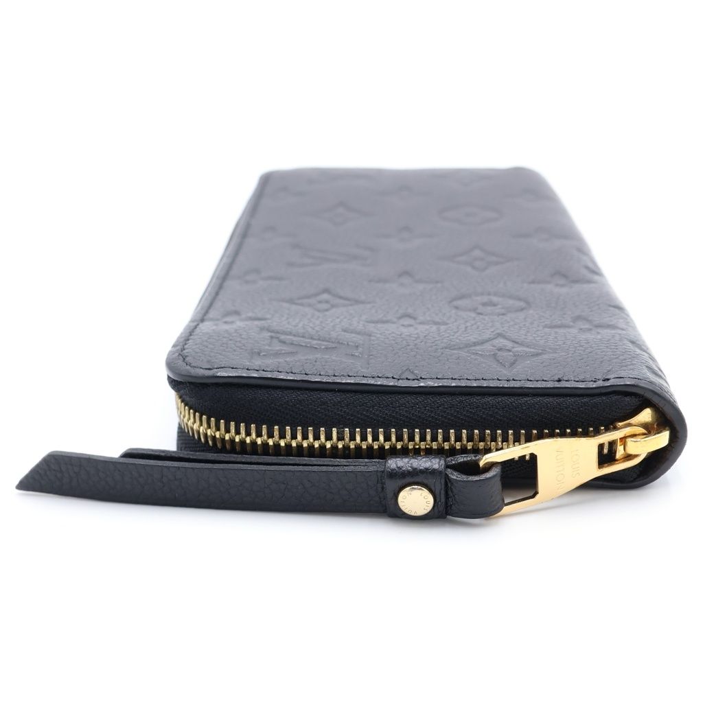 Louis Vuitton Monogram Empreinte Noir Zippy Wallet Black — view 3