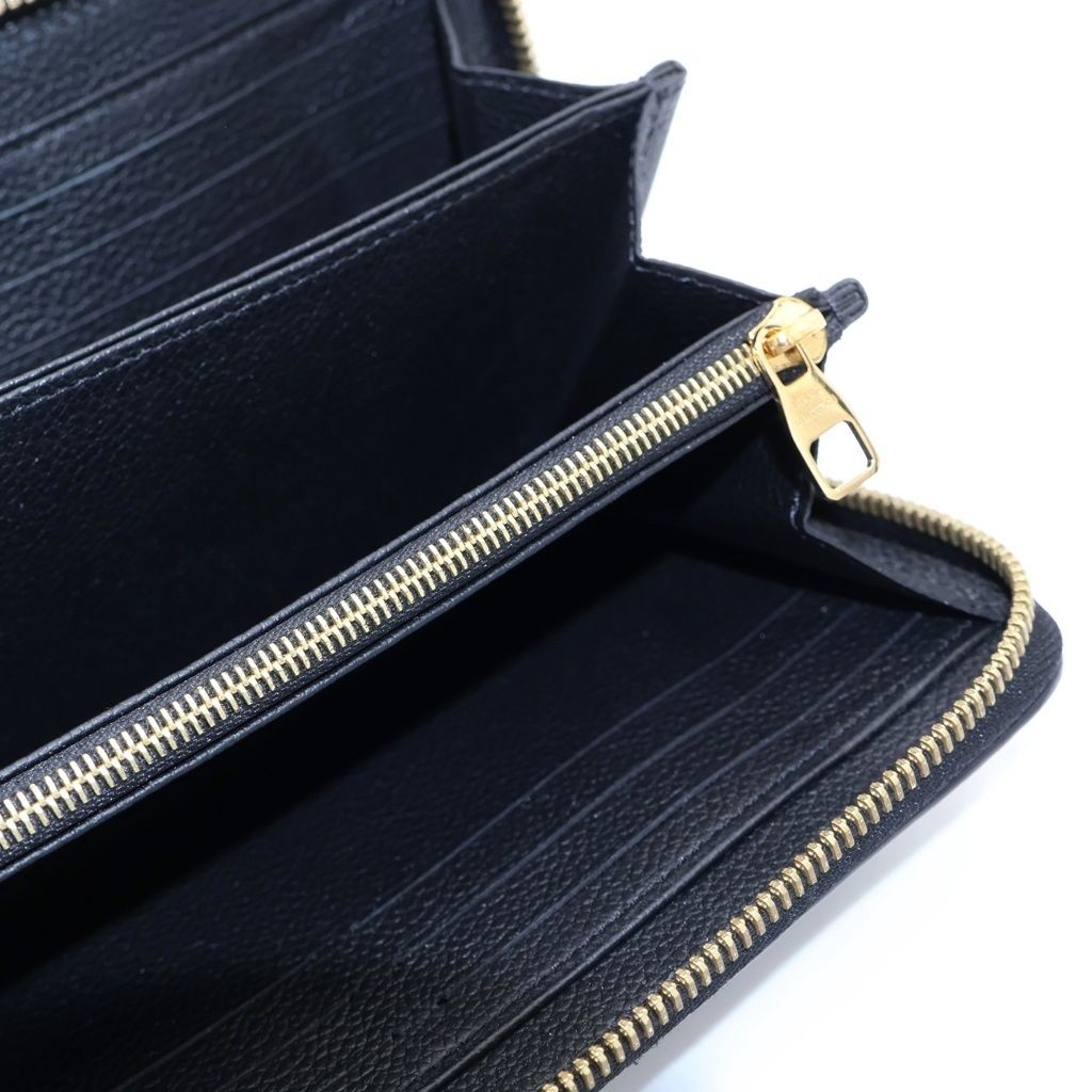 Louis Vuitton Monogram Empreinte Noir Zippy Wallet Black — view 4