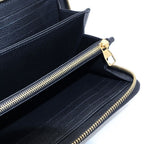 Louis Vuitton Monogram Empreinte Noir Zippy Wallet Black — view 4