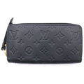 Louis Vuitton Monogram Empreinte Noir Zippy Wallet Black