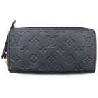Louis Vuitton Monogram Empreinte Noir Zippy Wallet Black