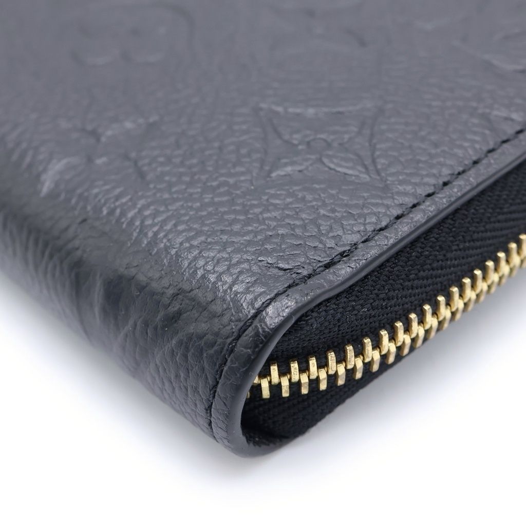Louis Vuitton Monogram Empreinte Noir Zippy Wallet Black — view 5