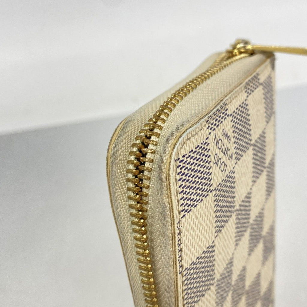 Louis Vuitton Wallet Damier Azur Zippy White — view 6