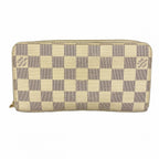 Louis Vuitton Wallet Damier Azur Zippy White