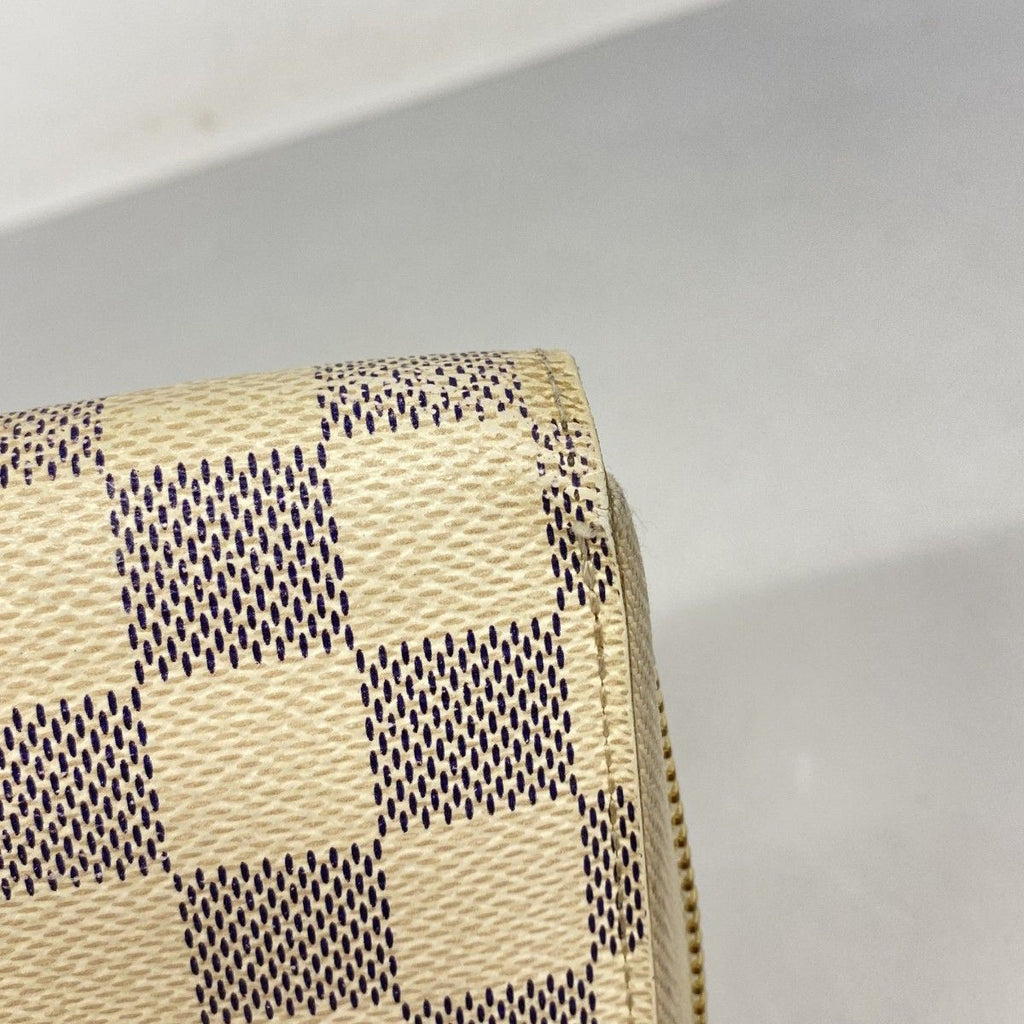 Louis Vuitton Wallet Damier Azur Zippy White — view 7