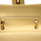 Chanel Shoulder Bag Quilted Lambskin Beige Gold — view 9