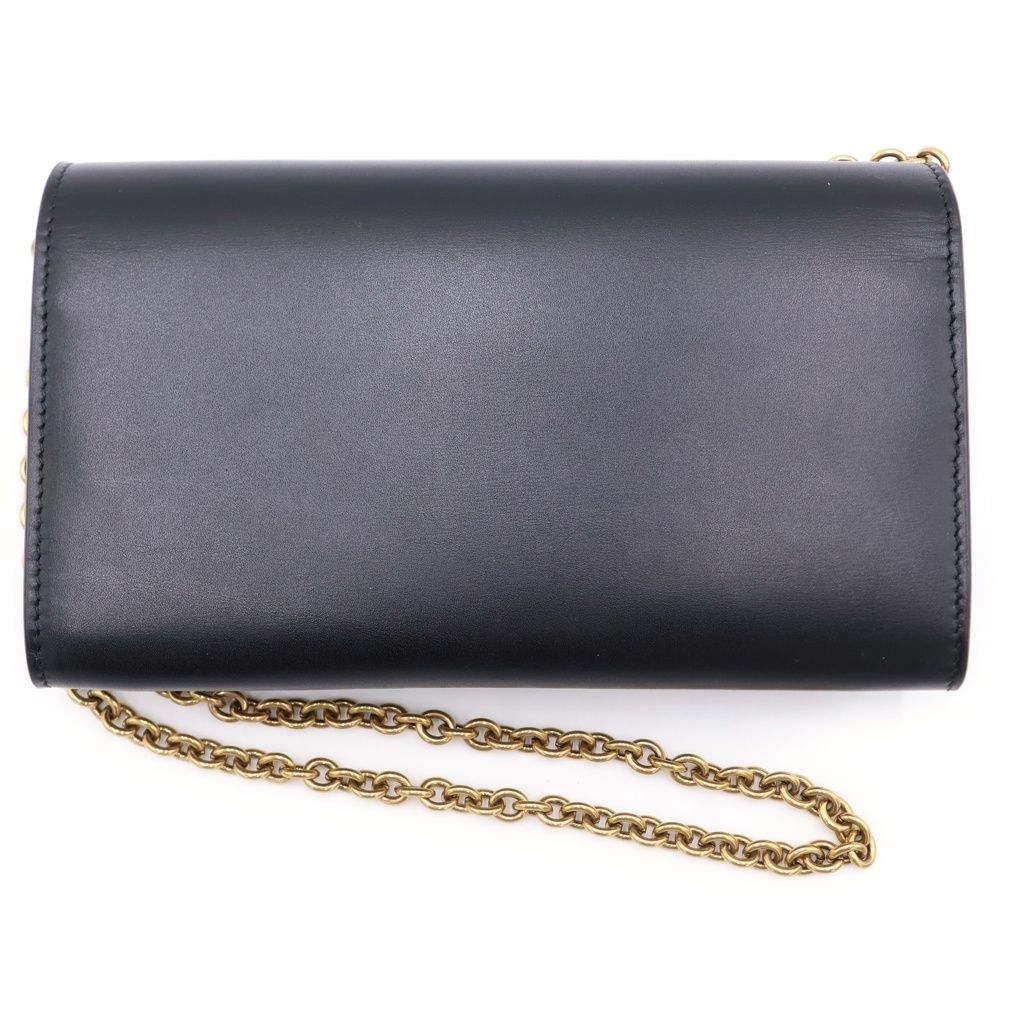 Saint Laurent Paris le Maillon Chain Wallet Shoulder Bag Black — view 2