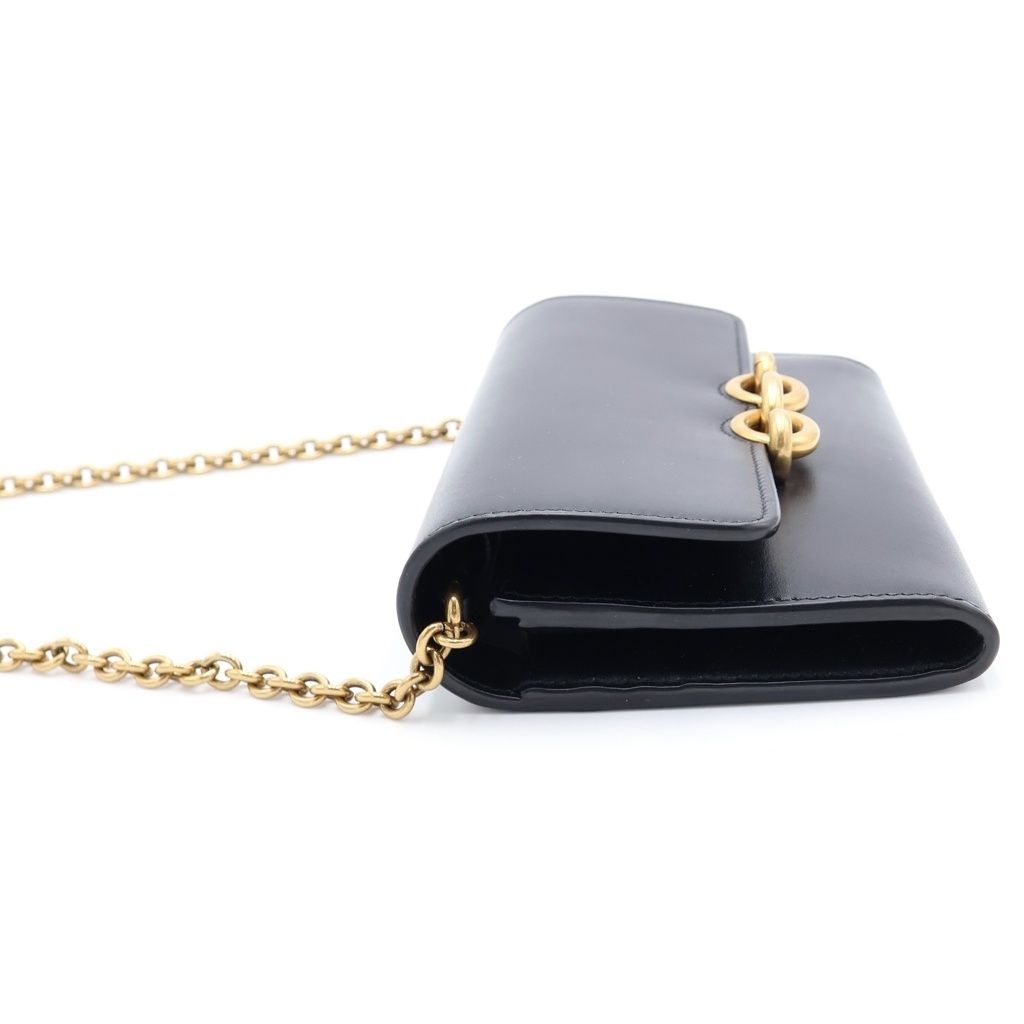 Saint Laurent Paris le Maillon Chain Wallet Shoulder Bag Black — view 3