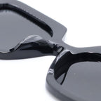 Prada Symbole Sunglasses Side Symbol Logo Square Eyewear Black — view 5