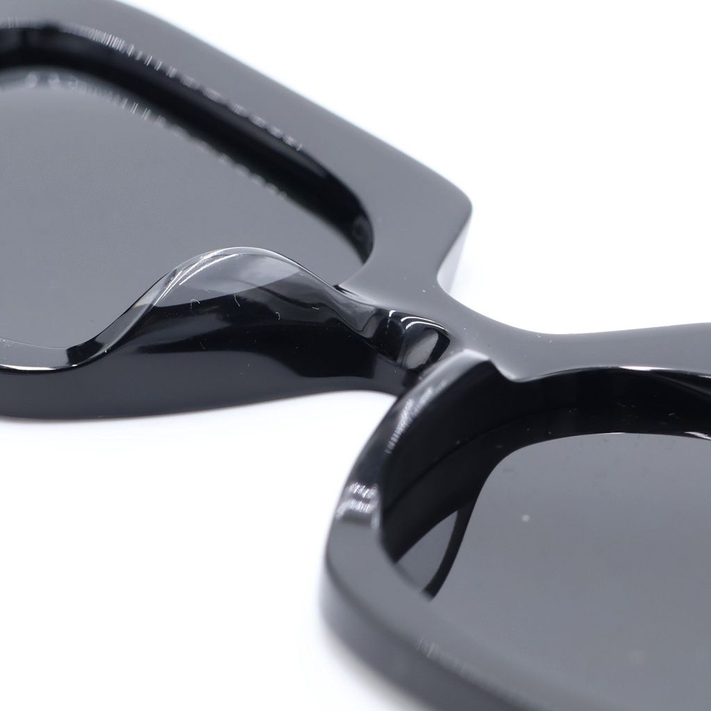 Prada Symbole Sunglasses Side Symbol Logo Square Eyewear Black — view 5