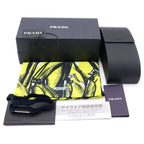 Prada Symbole Sunglasses Side Symbol Logo Square Eyewear Black — view 6