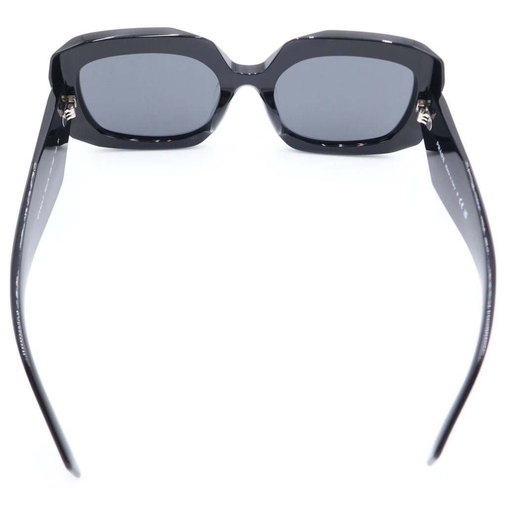 Prada Symbole Sunglasses Side Symbol Logo Square Eyewear Black — view 2