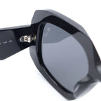 Prada Symbole Sunglasses Side Symbol Logo Square Eyewear Black — view 4