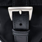 Prada Triangular Plate Tessuto Backpack Black Nylon — view 7