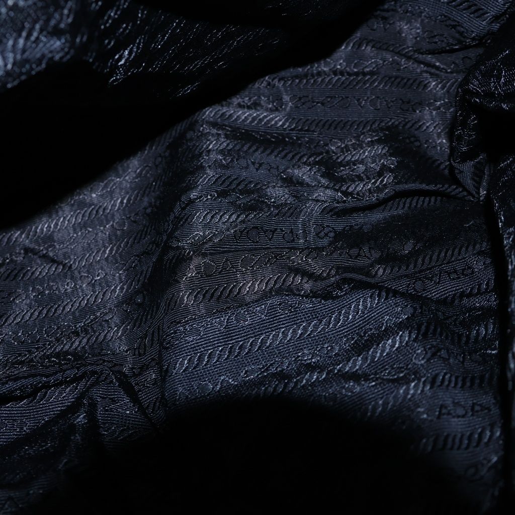 Prada Triangular Plate Tessuto Backpack Black Nylon — view 9