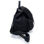 Prada Triangular Plate Tessuto Backpack Black Nylon — view 3