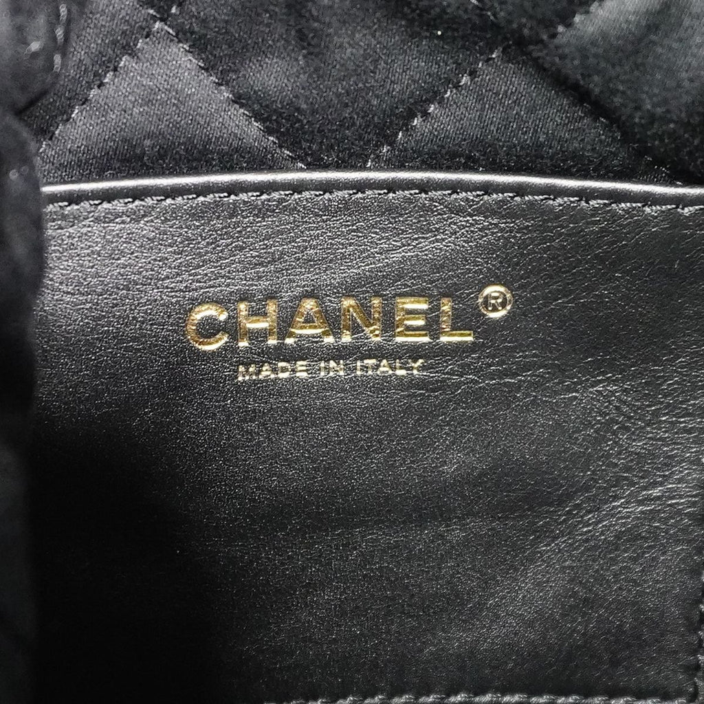 Chanel Handbag 22 Mini Calf Black Gold 2-Way — view 5
