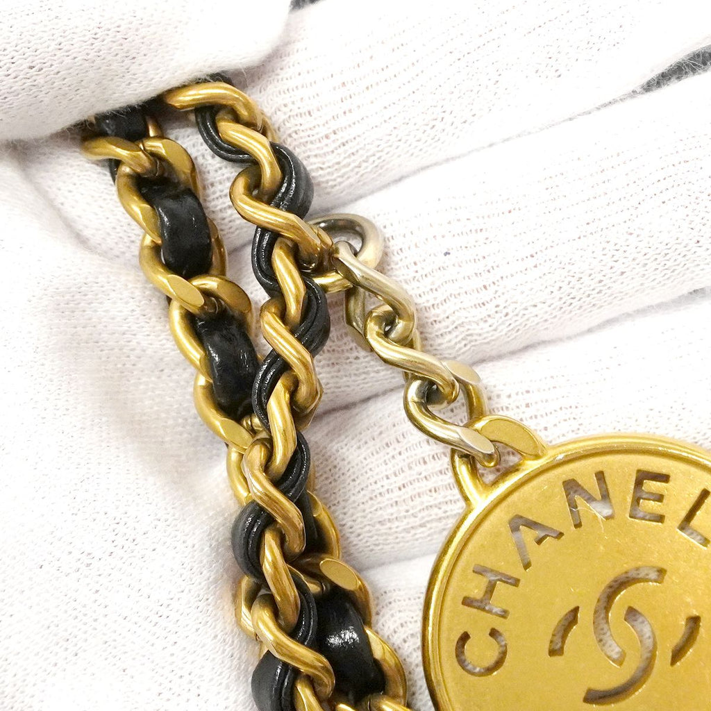 Chanel Handbag 22 Mini Calf Black Gold 2-Way — view 7