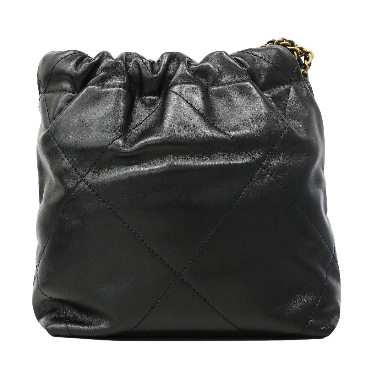 Chanel Handbag 22 Mini Calf Black Gold 2-Way — view 8