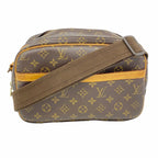 Louis Vuitton Shoulder Bag Monogram Reporter PM Brown