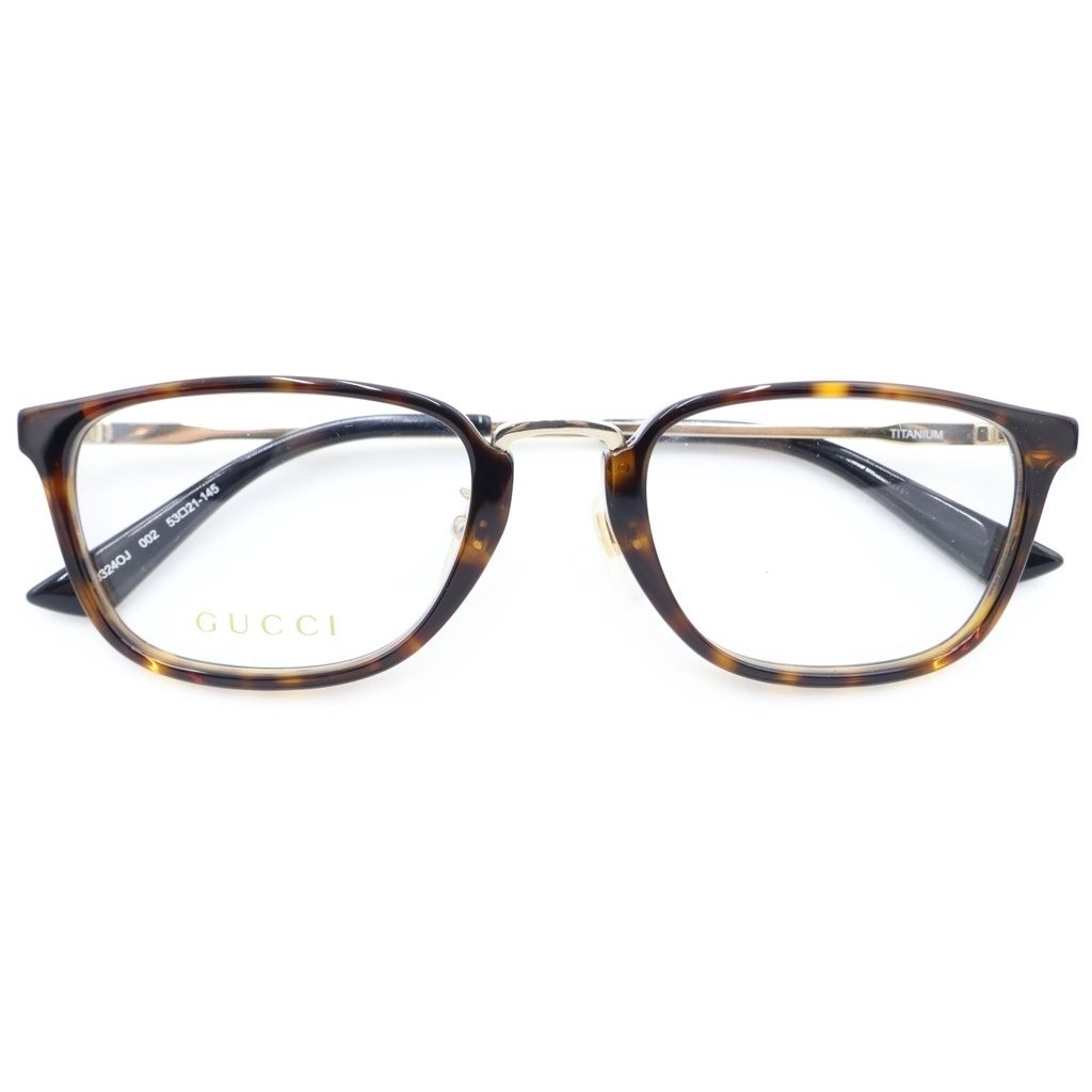 Gucci Lightness Bumblebee Square Eyewear Brown
