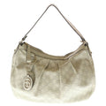 Gucci Guccissima Ski Leather Shoulder Bag Tote Ivory