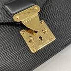 Louis Vuitton Clutch Epi Pochette Series Dragonne Noir — view 9
