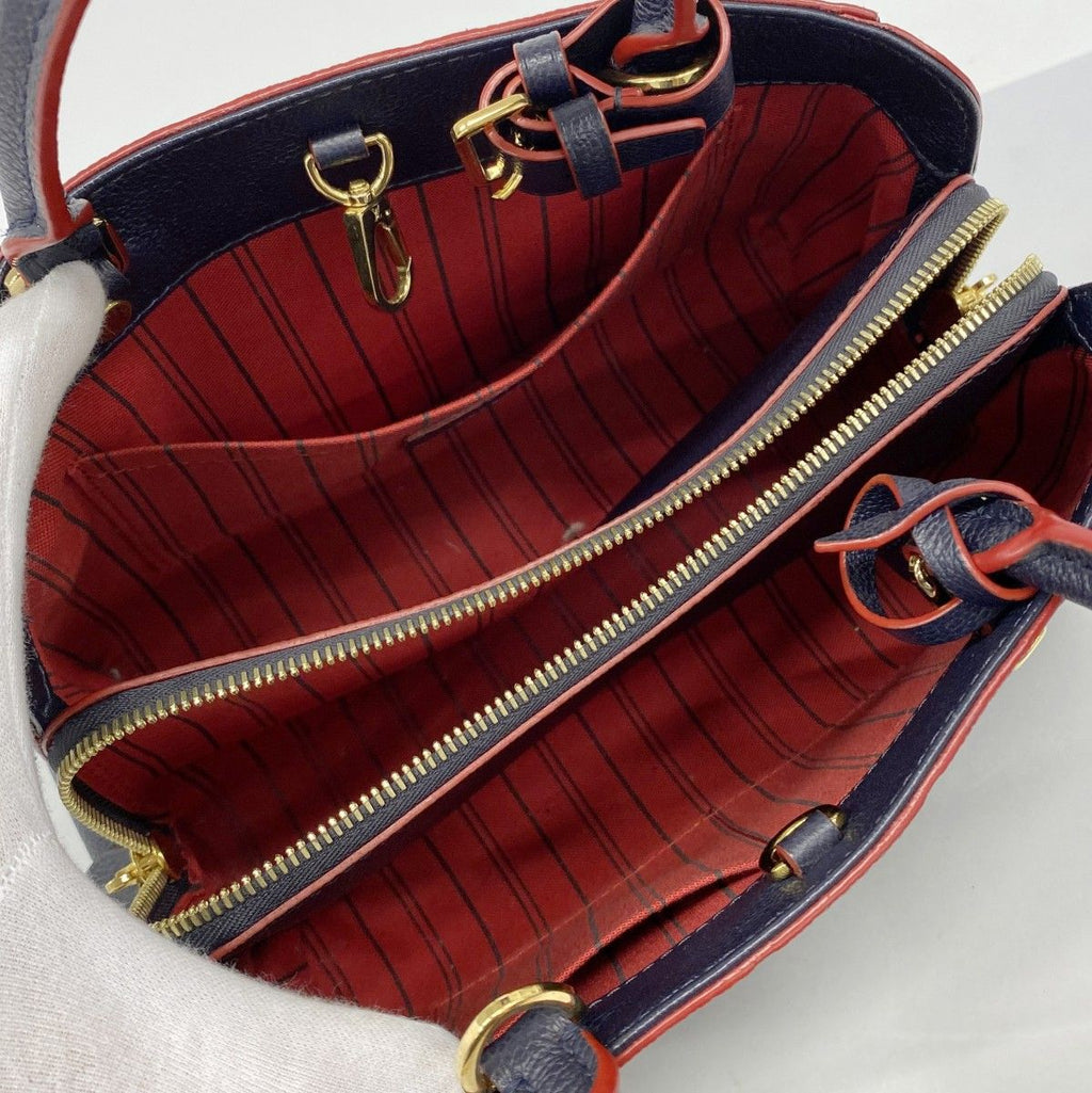 Louis Vuitton Handbag Monogram Empreinte Montaigne BB Marine — view 4