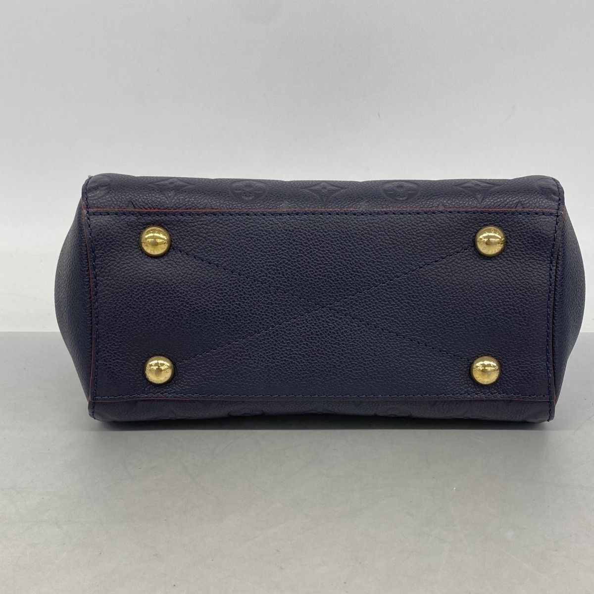 Louis Vuitton Handbag Monogram Empreinte Montaigne BB Marine — view 3