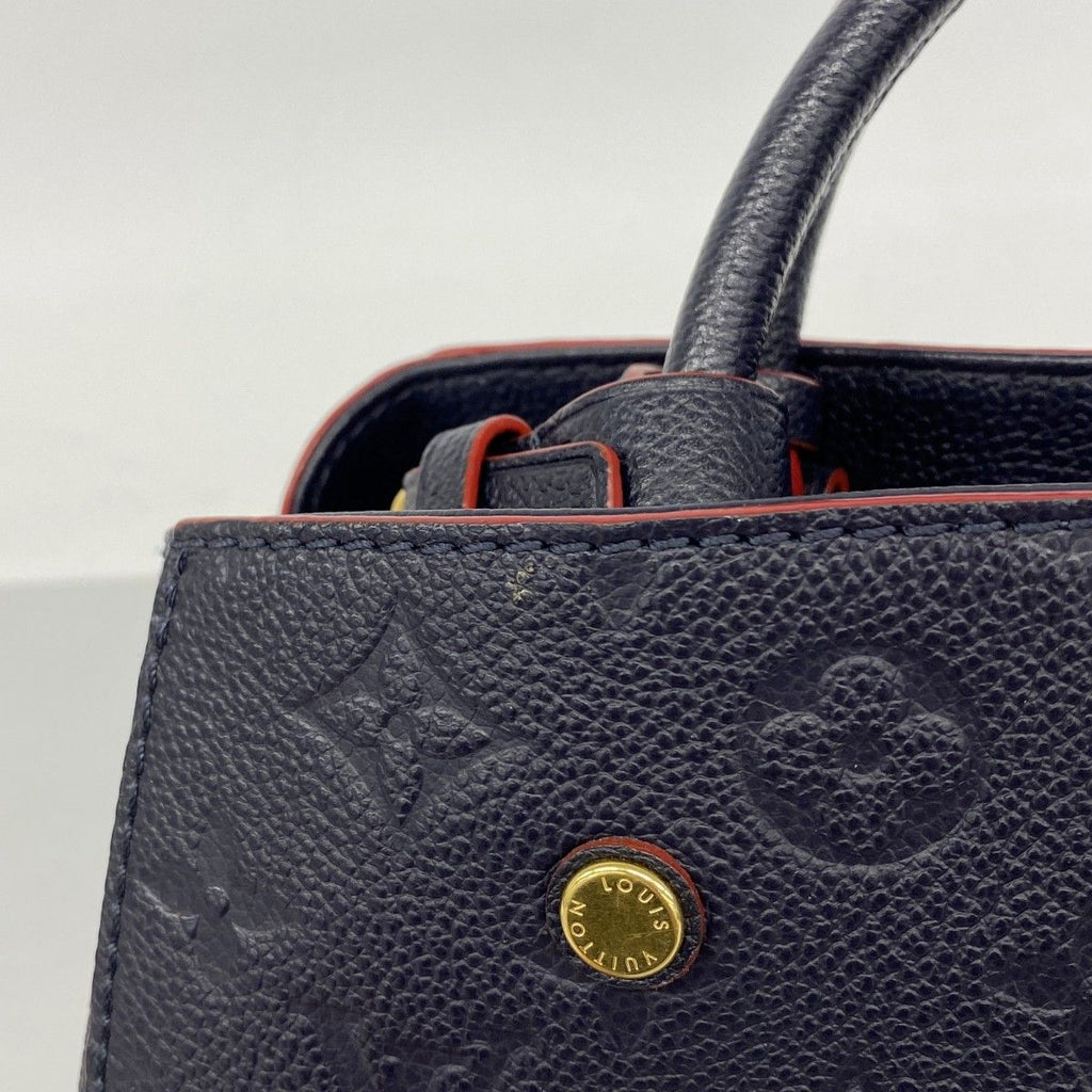 Louis Vuitton Handbag Monogram Empreinte Montaigne BB Marine — view 8