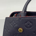 Louis Vuitton Handbag Monogram Empreinte Montaigne BB Marine — view 8