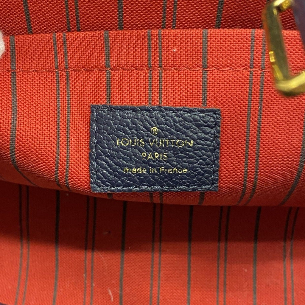 Louis Vuitton Handbag Monogram Empreinte Montaigne BB Marine — view 5