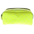 Louis Vuitton Monogram Taigarama Dopp Kit Hand Second Bag Leather Neon Yellow