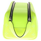 Louis Vuitton Monogram Taigarama Dopp Kit Hand Second Bag Leather Neon Yellow — view 3