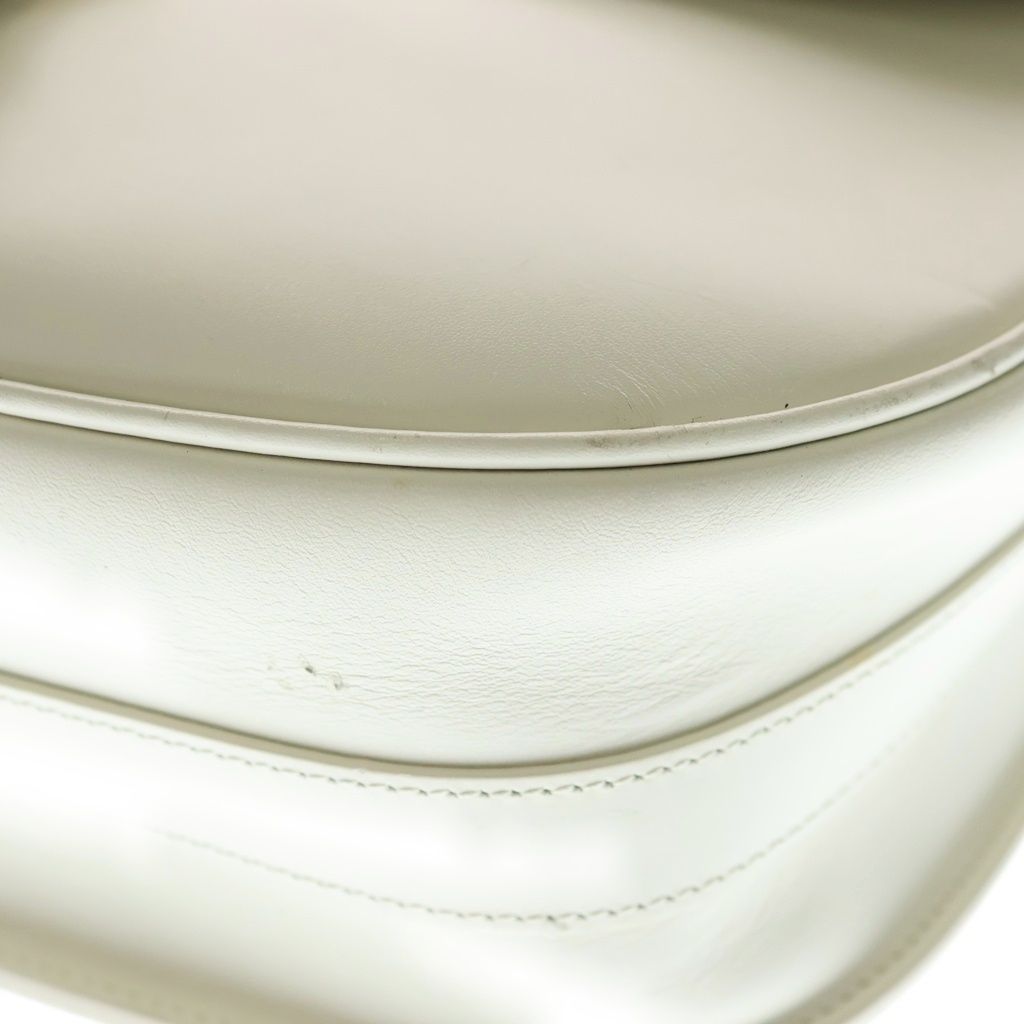 Dior Bobbi Large Shoulder Bag CD Logo Leather Gold White — view 5