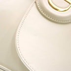 Dior Bobbi Large Shoulder Bag CD Logo Leather Gold White — view 6