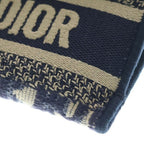 Dior Oblique Embroidered Saddle Shoulder Bag Slim Pouch Canvas Navy — view 4