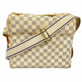 Louis Vuitton Shoulder Bag Damier Azur Naviglio White