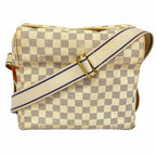 Louis Vuitton Shoulder Bag Damier Azur Naviglio White