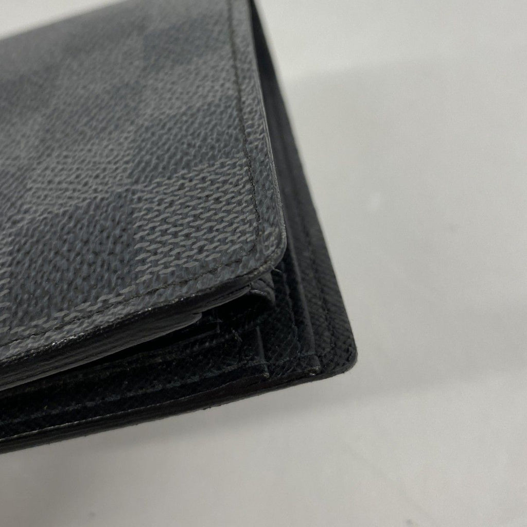 Louis Vuitton Wallet Damier Graphite Portefeuille Marco Black Gray — view 7