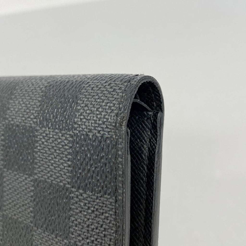 Louis Vuitton Wallet Damier Graphite Portefeuille Marco Black Gray — view 6