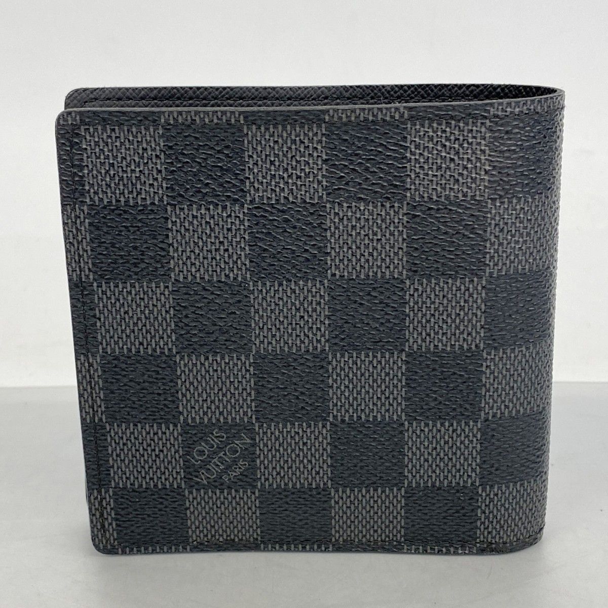Louis Vuitton Wallet Damier Graphite Portefeuille Marco Black Gray — view 9