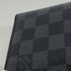 Louis Vuitton Wallet Damier Graphite Portefeuille Marco Black Gray — view 8