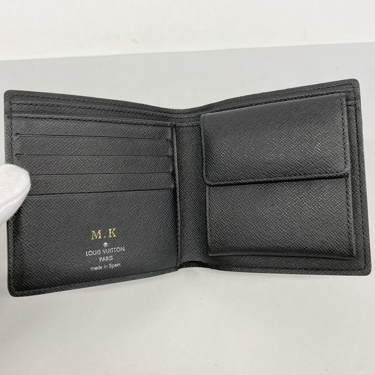 Louis Vuitton Wallet Damier Graphite Portefeuille Marco Black Gray — view 3