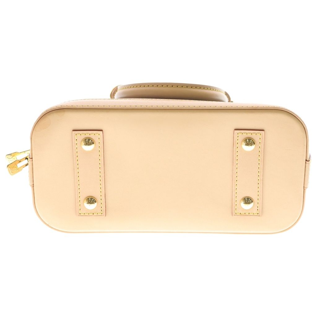 Louis Vuitton Monogram Alma BB 2-Way Shoulder Bag Brown Leather Gold — view 4
